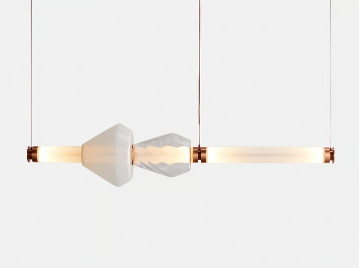 LUNA KALEIDO 1 - LED blown glass pendant lamp _ GABRIEL SCOTT